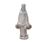 Lady with Vases Stone Sculpture – European Style