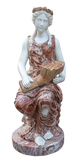Lady of the Grain Stone Woman Sculpture