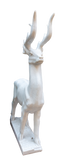 White Marble Deer Sculpture (Slim)