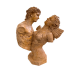 Stone Couple Bust Sculpture – Fused Souls Design