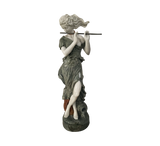 Melodia Flutist Stone Sculpture