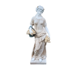 Season of Frost Carved Stone Sculpture