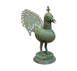 Bronze Peacock Sculpture