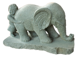 Tender Embrace – Girl & Elephant Sculpture