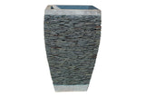 Dark Grey Pebble Pillar Planter