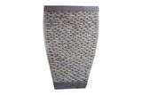 White Pebble Pillar Planter