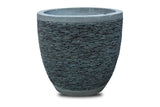 Dark Grey Pebble Urn Stone Planter