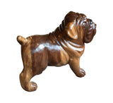 Carved Wooden Dog Sculpture