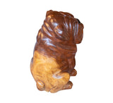 Wooden Dog Sculpture