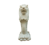 White Marble Lion Sculpture