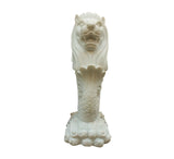 White Marble Lion Sculpture