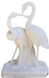 Eternal Elegance Marble Swan Couple