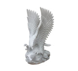 White Marble Eagle Statue