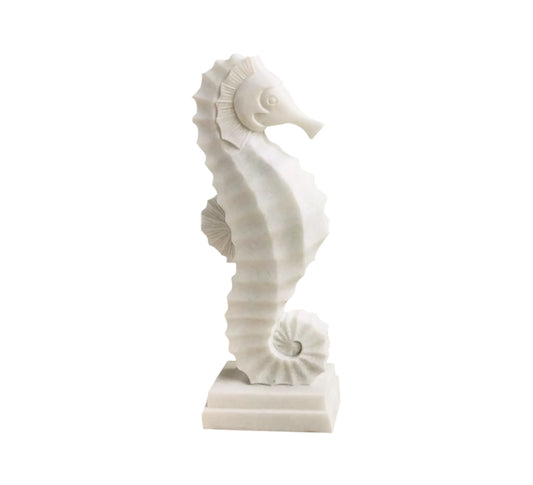White Marble Horse Sculpture Modern Art