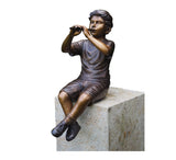 Boy with Flute Sculpture