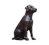Loyal Wait of a Dog Stone Sculpture