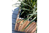 Cubical Wooden-Finish Planter