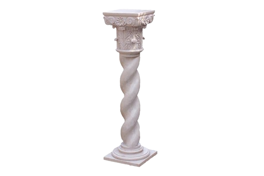 Florentine Spiral Marble Pedestal