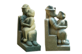 Mom & Child Statue