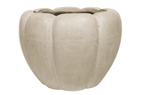 Pumpkin-Shaped Terrabreathe Concrete Planter