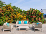 Azure Outdoor 4-Seater Lounger Set