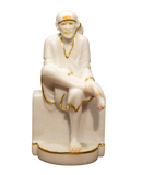 White Marble Sai Baba Idol
