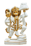 Handcrafted Marble Hanuman Ji Idol