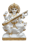 Saraswati Marble Idol – Goddess of Knowledge