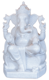 White Marble Ganesh Ji Murti