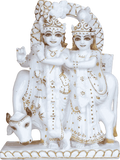 Radha Krishna Marble Idol – Home Mandir Statue