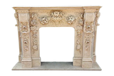 Versailles Grandeur Carved Marble Fireplace