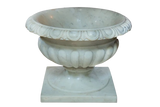 Medici White Marble Urn Planter