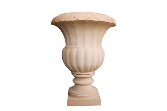 Tulip-Shaped Stone Urn Planter