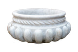 White Marble Urli Bowl Planter