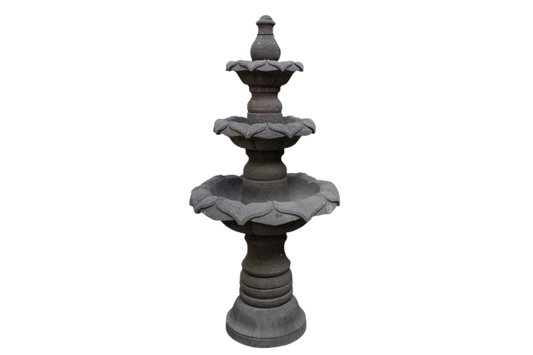 3-Tier Lavastone Outdoor Fountain