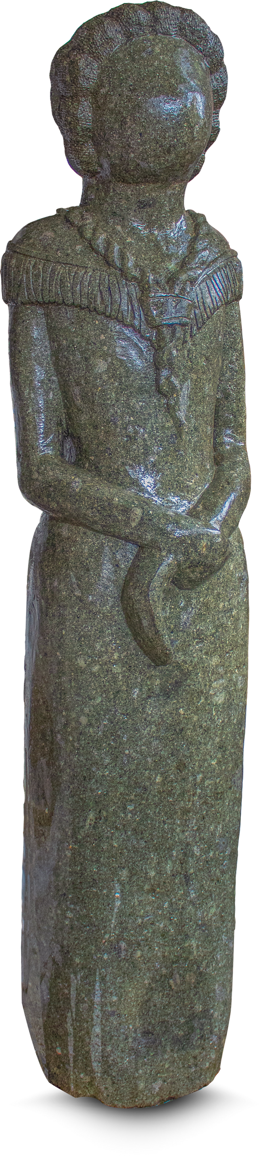 Carved Standing Doll Sculpture