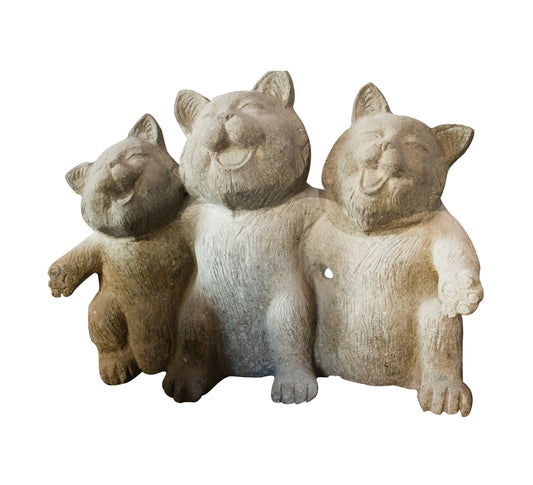 Joyous Trio of Cats