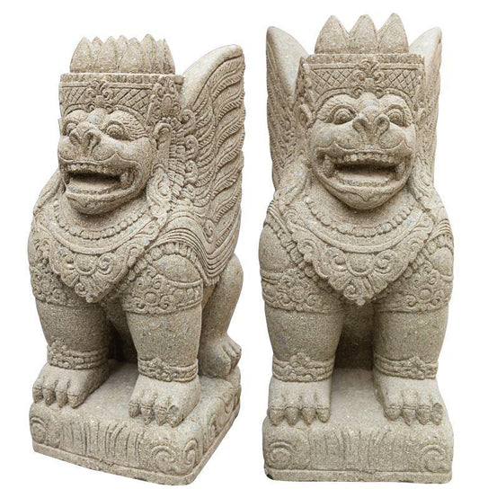 Winged Lion Stone Sculpture