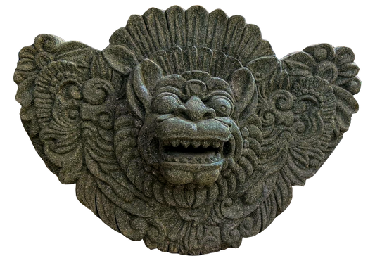 Relief Barong Stone Sculpture
