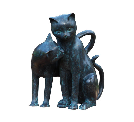 The Gentle Embrace: 2 Lovely Cats
