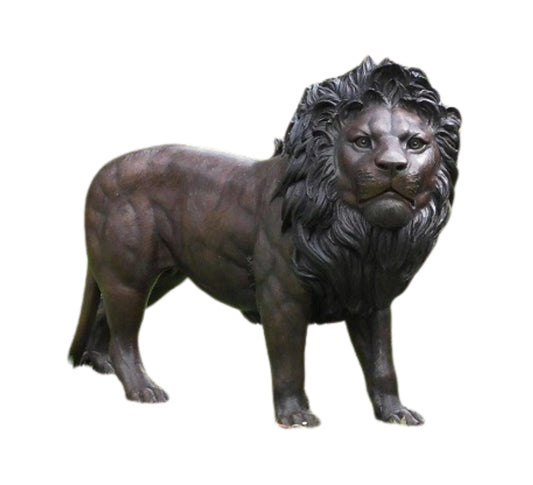 The Silent Hunter: Lion Sculpture