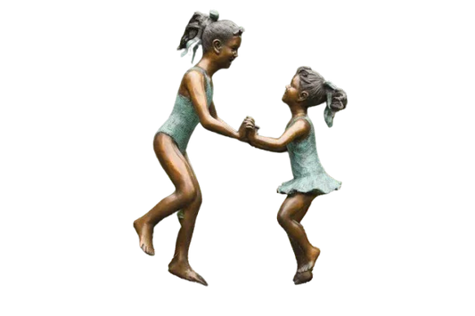 Dancing Sisters Bronze Fountain