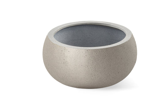 Terralite Round Concrete Bowl Planter