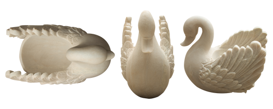 Graceful Swan Stone Planter - S
