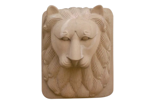 Lion Head Stone Spout Fountain
