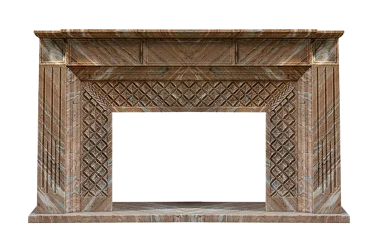 Contemporary Marble Fireplace – Modern Flame Design