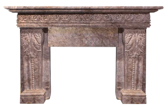 Sovereign Carved Marble Fireplace Mantel